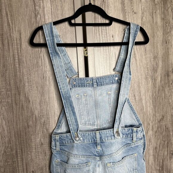 We The Free Denim Overall Shorts Shortalls Distressed Festival Concert Size 25 - Picture 8 of 10